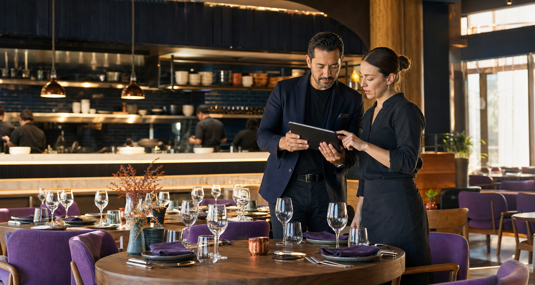 Consultoría y gestión en un restaurante contemporáneo
